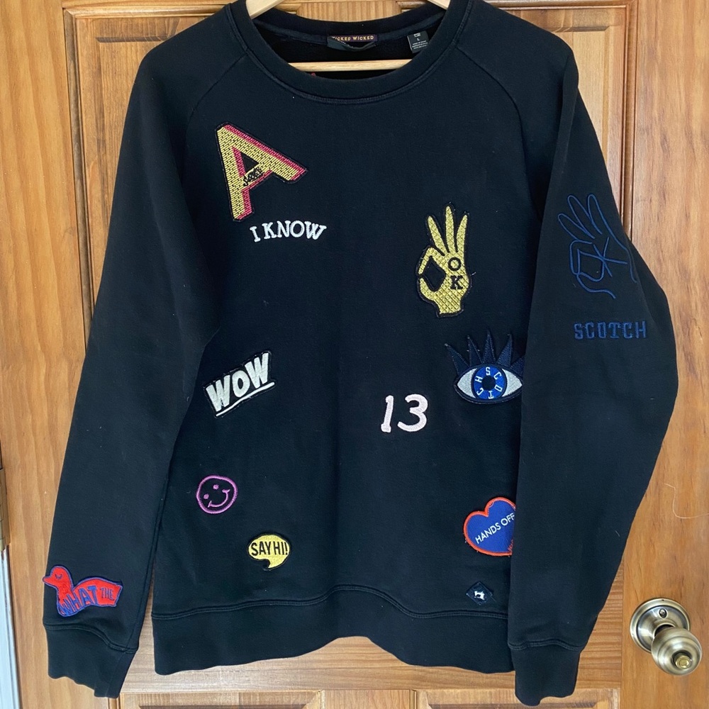 Scotch & Soda Patchwork Crewneck